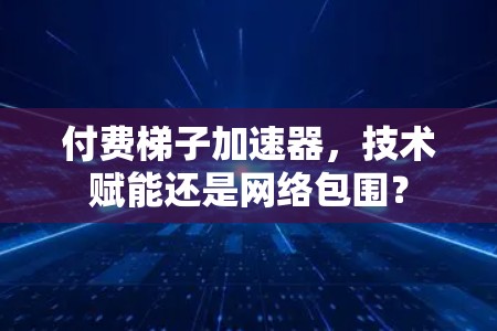 付费梯子加速器，技术赋能还是网络包围？